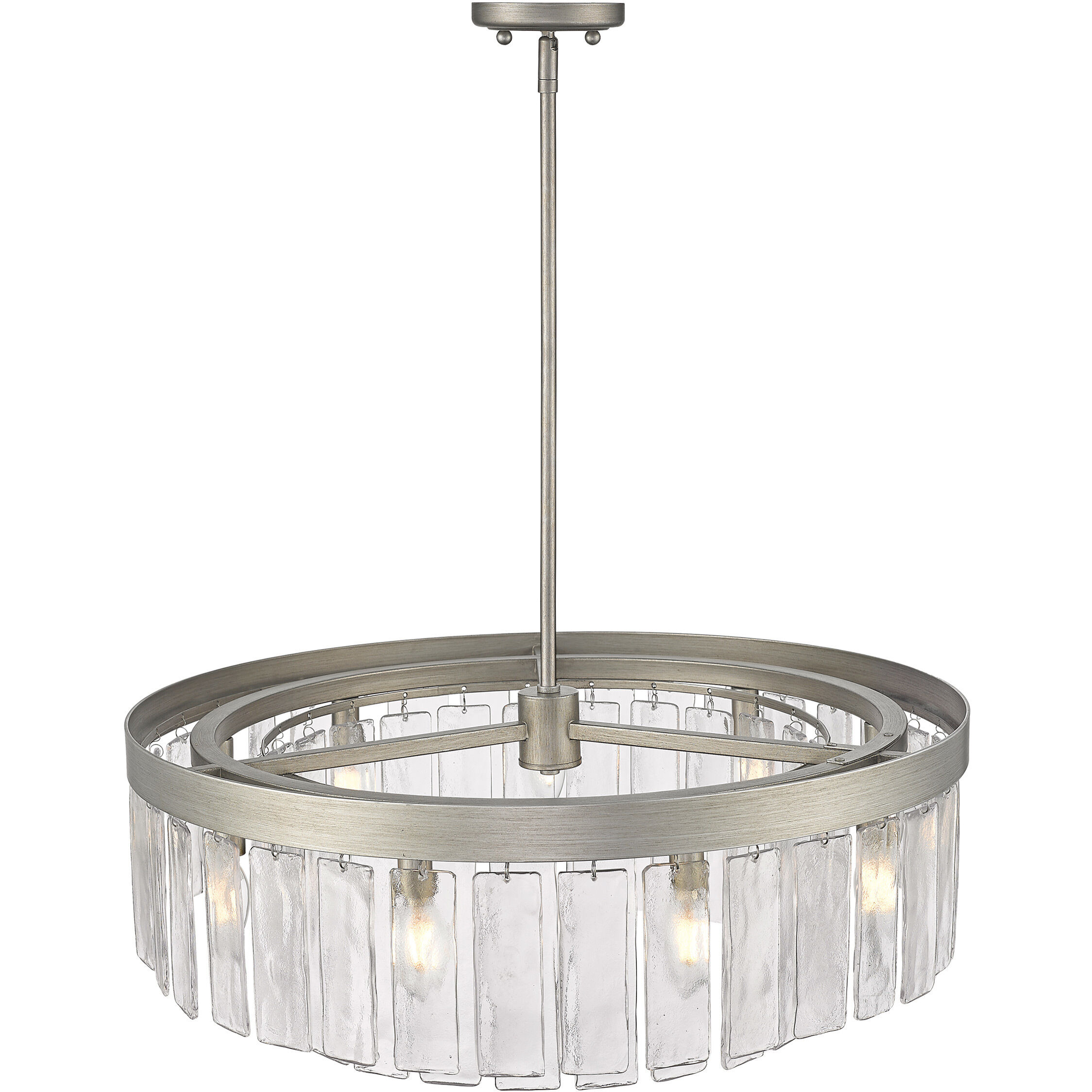 Ciara 9 Light 27 inch Peruvian Silver Chandelier Ceiling Light