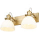 Hines 2 Light 17.88 inch Brushed Champagne Bronze Bath Vanity Light Wall Light