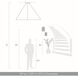 Veritas LED 59 inch Sand Black Chandelier Ceiling Light
