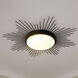 Kieran LED 24 inch Matte Black Flush Mount Ceiling Light