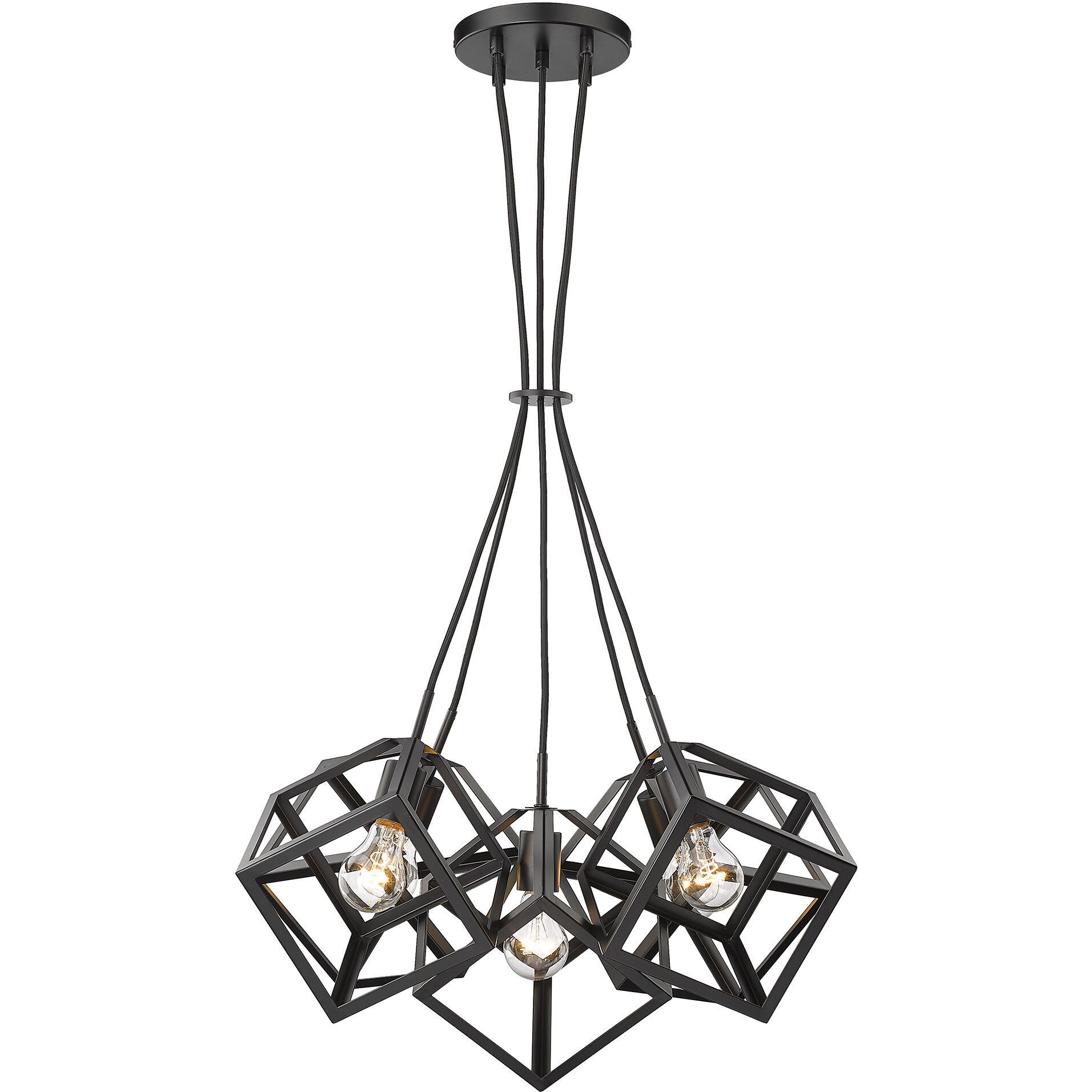 Cassio Pendant Ceiling Light in Matte Black