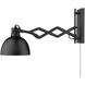 Hawthorn 1 Light 8 inch Matte Black Articulating Wall Sconce Wall Light, Adjustable