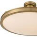 Cameron 1 Light 30 inch Brushed Champagne Brass Semi-Flush Mount Ceiling Light