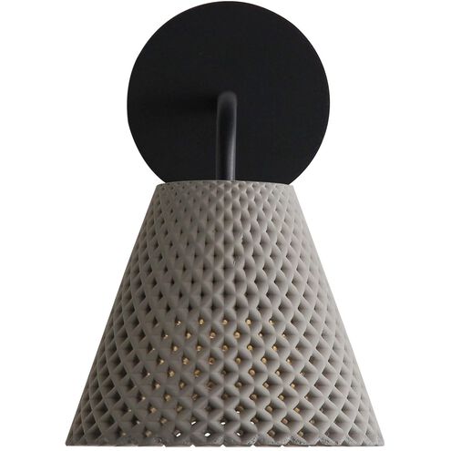 Clarus LED 6.25 inch Grey Cement Outdoor Wall Sconce