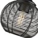 Calypso 1 Light 7.63 inch Matte Black Semi-Flush Ceiling Light