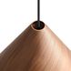 Conique Pendant Ceiling Light in Dark Walnut