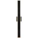 Obsidian LED 35.38 inch Sand Black Outdoor Wall Sconce