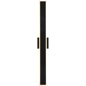 Obsidian LED 35.38 inch Sand Black Outdoor Wall Sconce