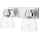 Remy 2 Light 16.88 inch Pewter Vanity Light Wall Light
