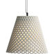 Clarus Pendant Ceiling Light in White Sandstone Cement