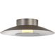 Yep Luma LED 11.75 inch Sand Nickel Flush Mount Ceiling Light in Graphite