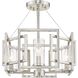 Marco 4 Light 16 inch Pewter Semi-Flush Mount Ceiling Light, Convertible