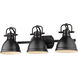 Yep Duncan Vanity Wall Light in Matte Black