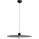 Faroe Pendant Ceiling Light in Flecked Black/Grey