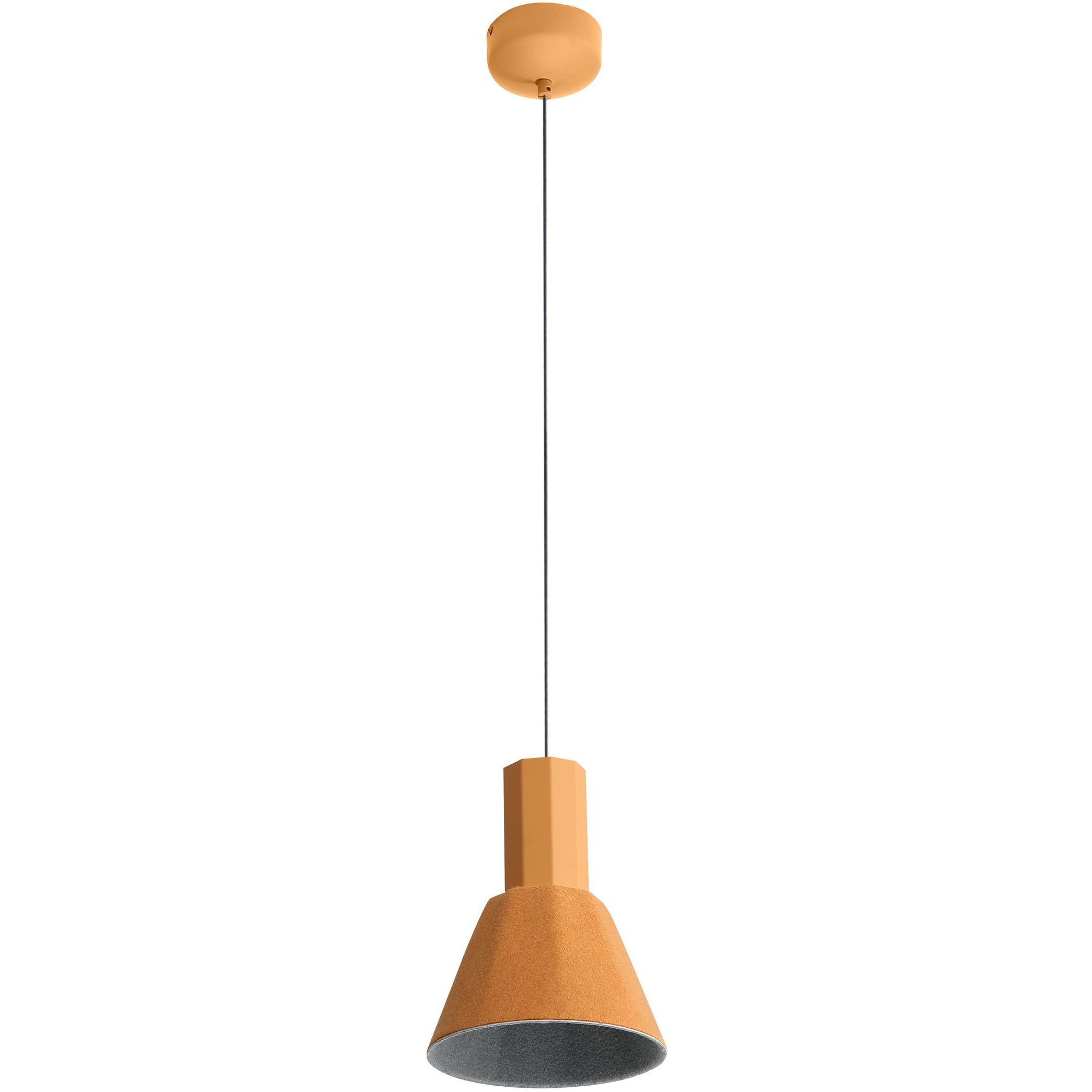 Faroe Pendant Ceiling Light in Earth Yellow/Grey