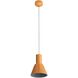 Faroe Pendant Ceiling Light in Earth Yellow/Grey