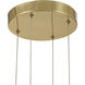 Yep Vario 16 Light 47 inch Titanium Gold Chandelier Ceiling Light