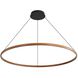 Veritas LED 35.38 inch Walnut Chandelier Ceiling Light