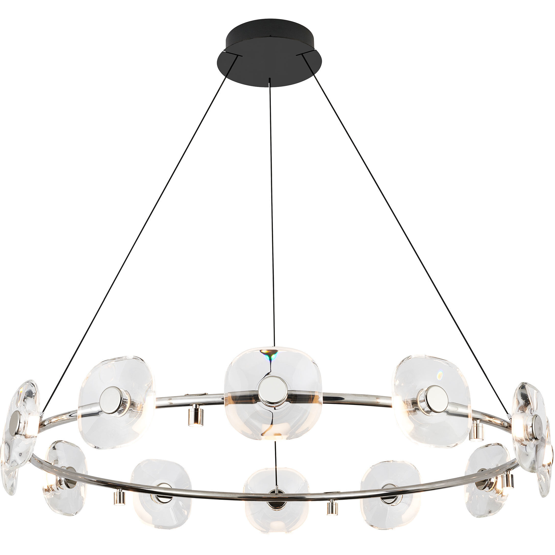 Ziva Celestia 49 inch 4.00 watt Chrome Chandelier Ceiling Light