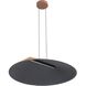 Faroe LED 29.63 inch Coffee/Black Pendant Ceiling Light