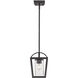 Mercer 1 Light 7 inch Matte Black Mini Pendant Ceiling Light in Matte Black/Matte Black
