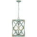 Alcott 3 Light 13 inch Antique Teal Pendant Ceiling Light