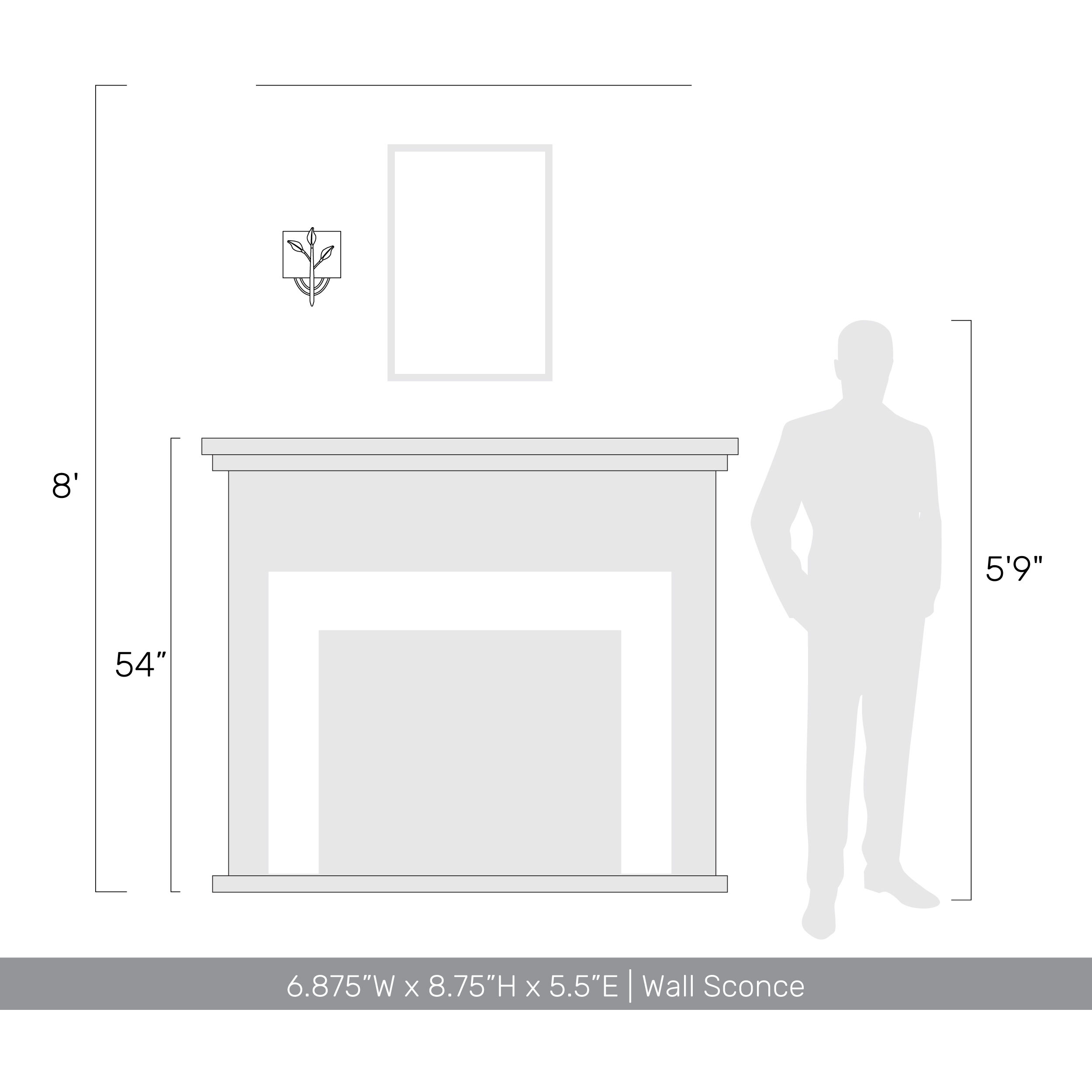 Calla 1 Light 6.88 inch Peruvian Silver Wall Sconce Wall Light