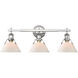 Yep Orwell Vanity Wall Light in Chrome, Opal Glass