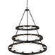 Castile 27 Light 40 inch Matte Black Chandelier Ceiling Light