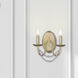 Mirabella 2 Light 10.25 inch Golden Aura Wall Sconce Wall Light