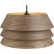 Yep Aalto 1 Light 13.25 inch Dark Walnut Pendant Ceiling Light