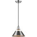 Yep Orwell Pendant Ceiling Light in Pewter, Medium