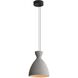 Aethera LED 9.88 inch Grey Cement Pendant Ceiling Light