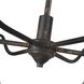Jasper 6 Light 37.88 inch Antique Black Iron Chandelier Ceiling Light