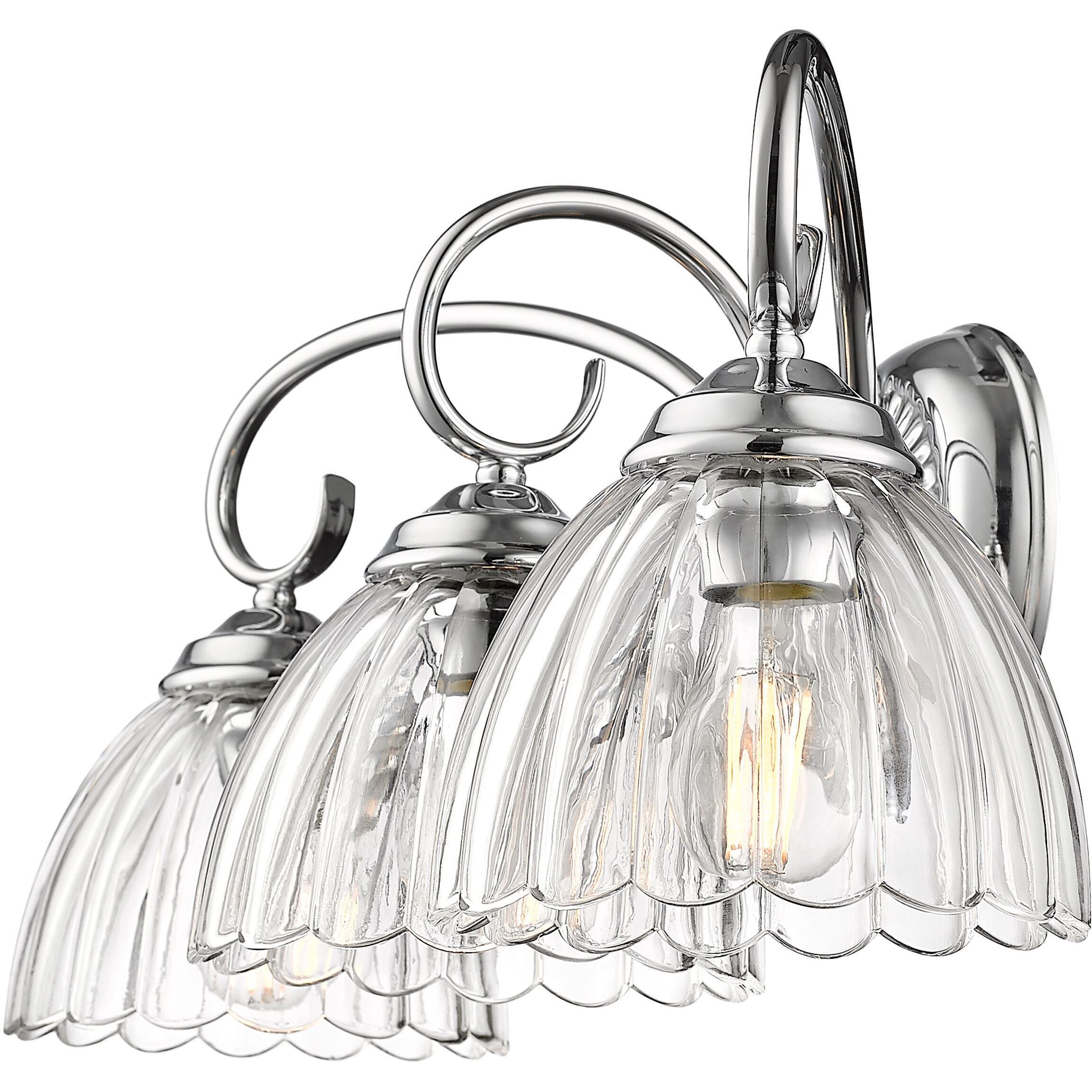 Audra Vanity Wall Light in Chrome