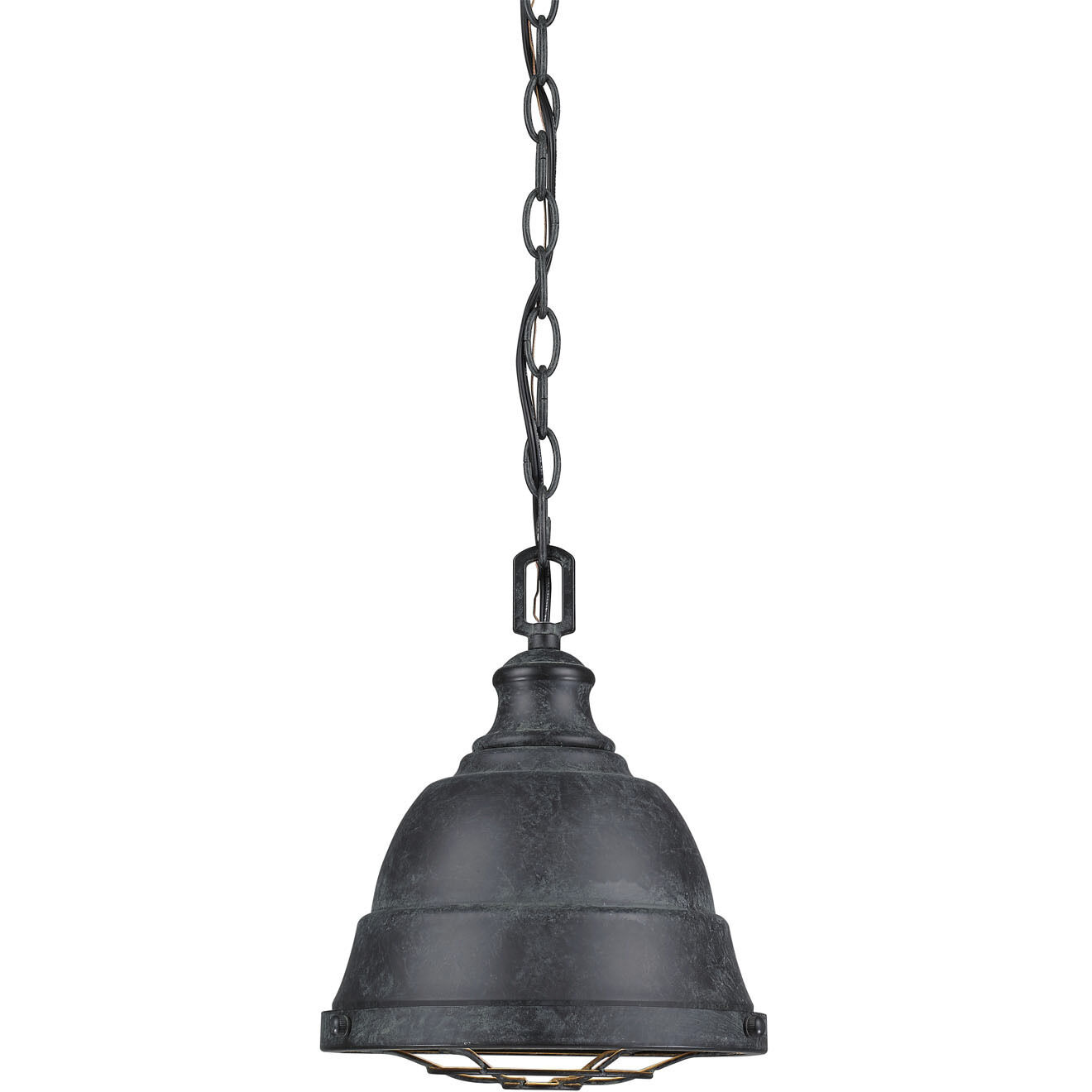 Bartlett Pendant Ceiling Light in Black Patina, Small