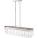 Ciara Linear Pendant Ceiling Light in Peruvian Silver