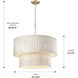 Erma 6 Light 22.38 inch Brushed Champagne Brass Chandelier Ceiling Light