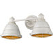 Bartlett 2 Light 17 inch French White Bath Vanity Wall Light