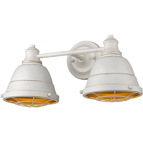 Bartlett 2 Light 17 inch French White Bath Vanity Wall Light