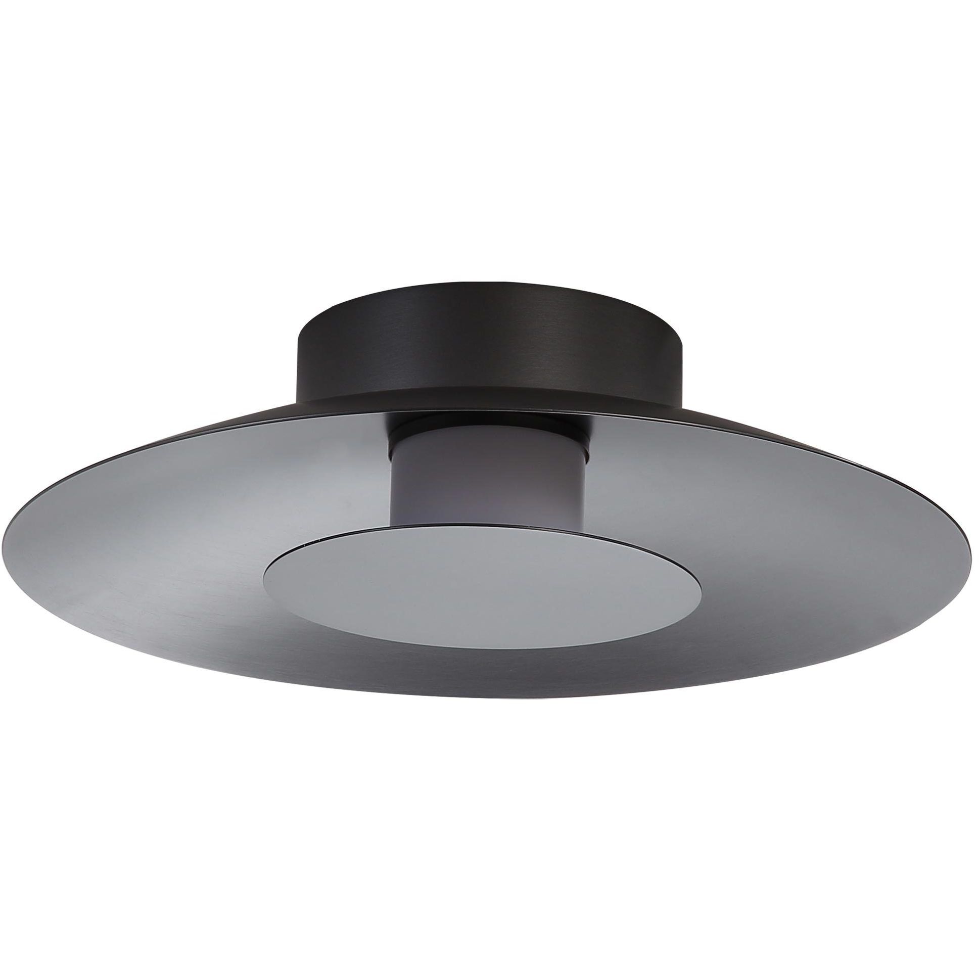 Yep Luma LED 11.75 inch Graphite Flush Mount Ceiling Light