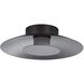 Yep Luma LED 11.75 inch Graphite Flush Mount Ceiling Light