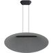 Faroe Pendant Ceiling Light in Flecked Black/Grey