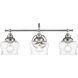 Daphne 3 Light 24 inch Chrome Bath Vanity Light Wall Light