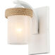 Chatham 1 Light 7.88 inch Natural White Bath Vanity Light Wall Light