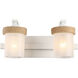 Chatham 2 Light 16 inch Natural White Bath Vanity Light Wall Light