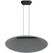 Faroe Pendant Ceiling Light in Flecked Black/Grey