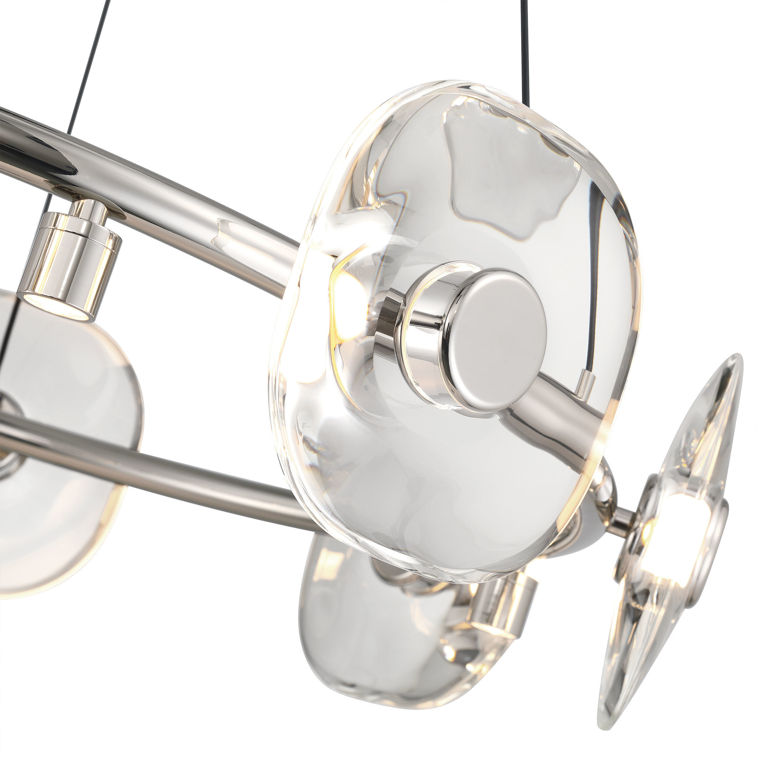 Ziva Celestia 32 inch 4.00 watt Chrome Chandelier Ceiling Light