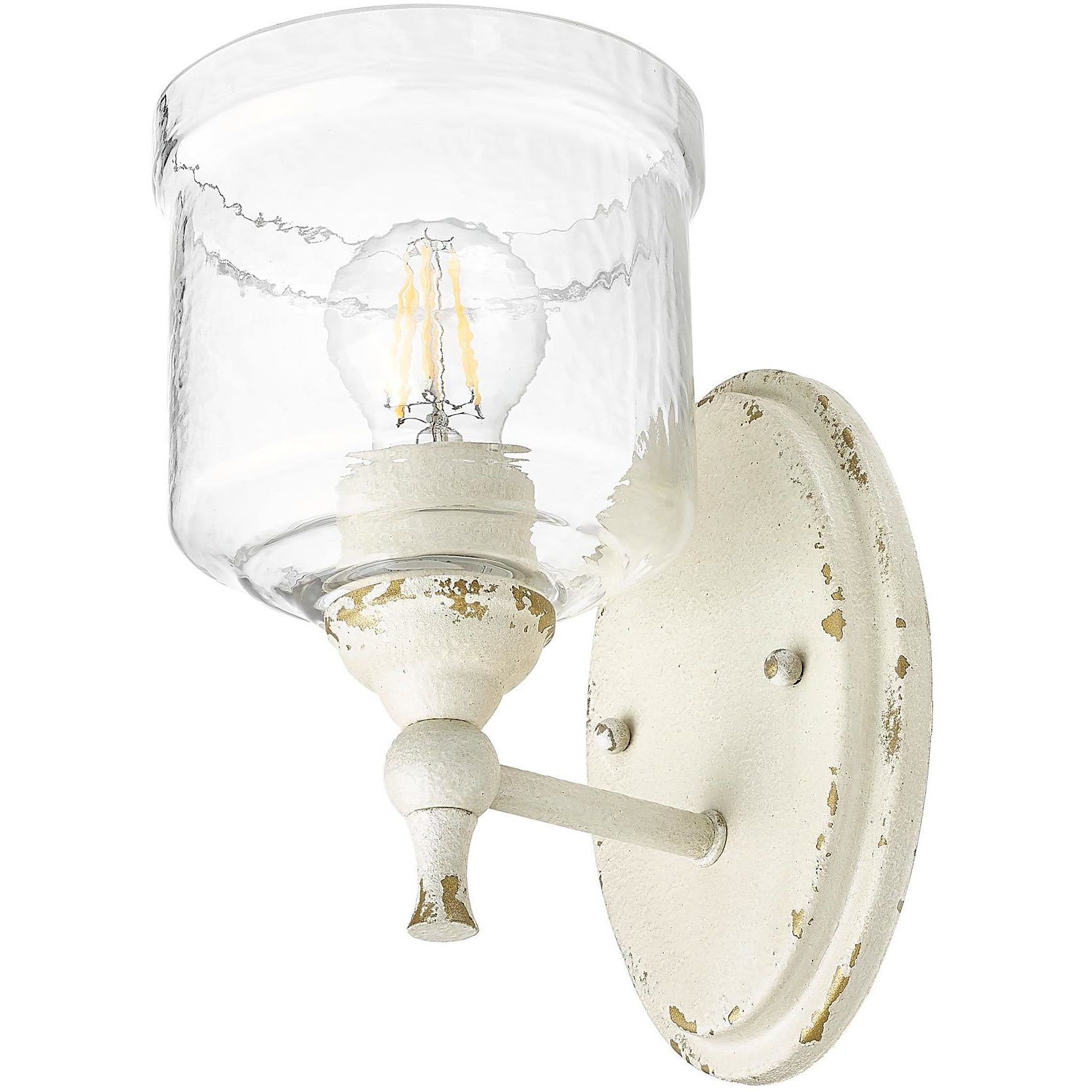 Keating 1 Light 5.88 inch Antique Ivory Wall Sconce Wall Light