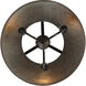 Jasper 3 Light 21 inch Antique Black Iron Pendant Ceiling Light
